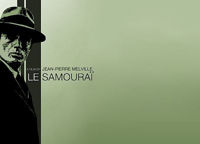 movies, monochrome, Le samourai - random desktop wallpaper