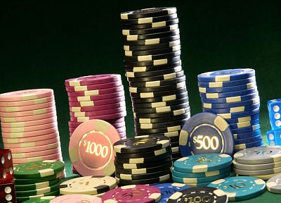 poker, poker chips - desktop wallpaper