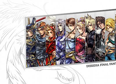 Final Fantasy, characters - duplicate desktop wallpaper