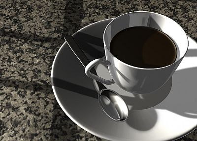 CGI, coffee cups - related desktop wallpaper