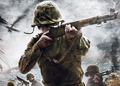 Call of Duty, games, m1 garand - duplicate desktop wallpaper