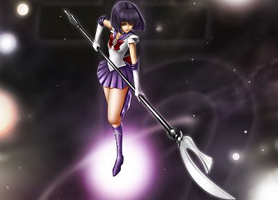 anime, sailor uniforms, Sailor Saturn, Bishoujo Senshi Sailor Moon, sailor scouts - random desktop wallpaper