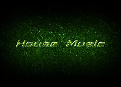 green, abstract, music, house music - random desktop wallpaper