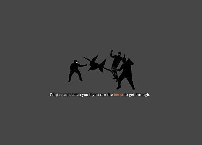 ninjas cant catch you if - desktop wallpaper