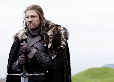 cloaks, Game of Thrones, Sean Bean, TV series, Eddard 'Ned' Stark, swords, House Stark - related desktop wallpaper