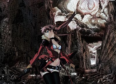 apocalypse, artwork, anime girls - desktop wallpaper