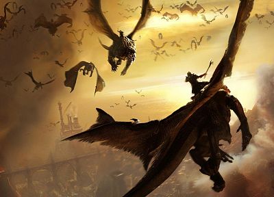 dragons, Lair, 3D - desktop wallpaper