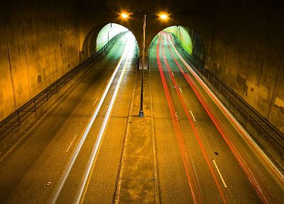 tunnels, roads - desktop wallpaper