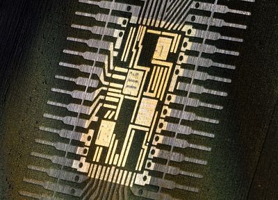 close-up, microchip - desktop wallpaper