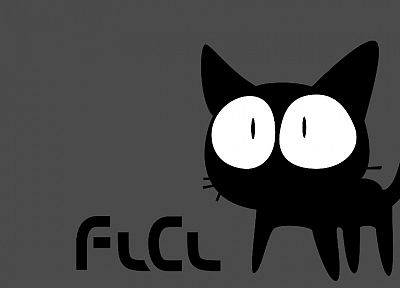 cats, FLCL Fooly Cooly, simple background - random desktop wallpaper