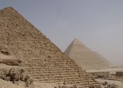 Egypt, pyramids, Great Pyramid of Giza - random desktop wallpaper