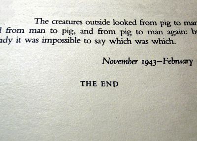 quotes, Animal Farm, books, George Orwell, typewriters - related desktop wallpaper