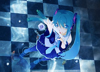 Vocaloid, Hatsune Miku, blue hair, anime girls - duplicate desktop wallpaper