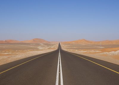 deserts, roads, desert road - duplicate desktop wallpaper