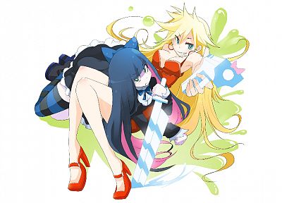Panty and Stocking with Garterbelt, Anarchy Panty, Anarchy Stocking, striped legwear - related desktop wallpaper