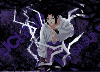 Uchiha Sasuke, Naruto: Shippuden, chidori - duplicate desktop wallpaper