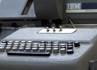 keyboards, computers history, IBM, card punch, IBM 026, Marcin Wichary - desktop wallpaper
