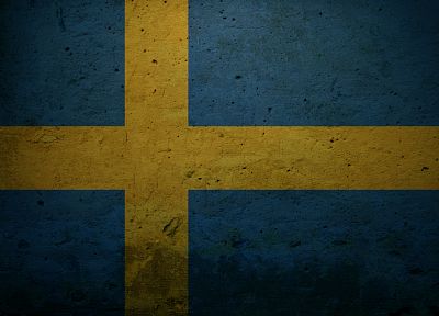 grunge, Sweden, flags - desktop wallpaper