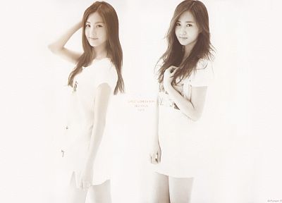 women, Girls Generation SNSD, Seohyun, singers, Kwon Yuri - desktop wallpaper