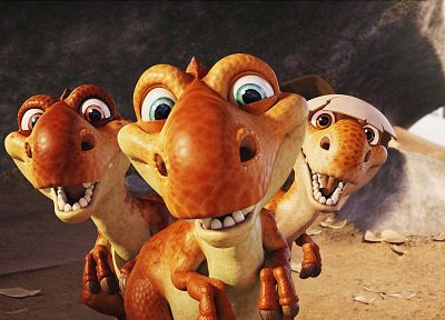 dinosaurs, CGI, Ice Age 3 - duplicate desktop wallpaper