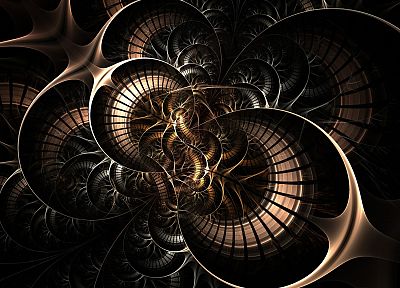 abstract, curves, fractal - random desktop wallpaper