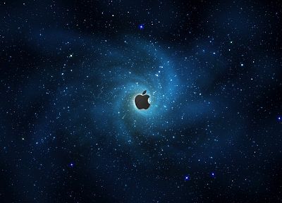 outer space, Apple Inc., logos - random desktop wallpaper