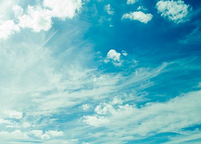 blue, clouds, summer, skyscapes - duplicate desktop wallpaper