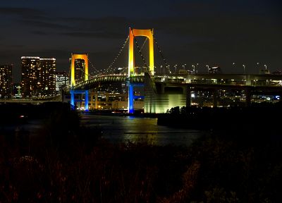 Tokyo, Rainbow Bridge - duplicate desktop wallpaper