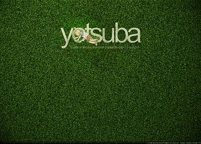 grass, Yotsuba, Yotsubato - desktop wallpaper