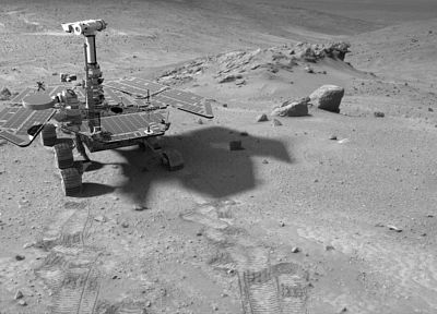 Mars, 3D renders, rover, Opportunity - desktop wallpaper