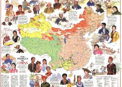 China, maps - desktop wallpaper