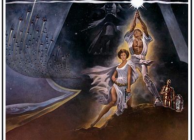 Star Wars, movie posters - duplicate desktop wallpaper