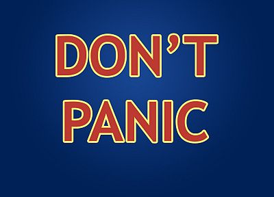 The Hitchhikers Guide To The Galaxy, Don't Panic - related desktop wallpaper