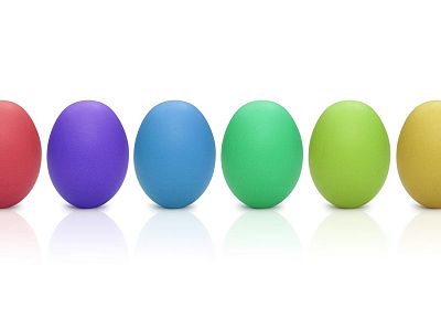multicolor, easter eggs - duplicate desktop wallpaper