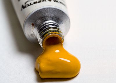 close-up, yellow, paint - desktop wallpaper