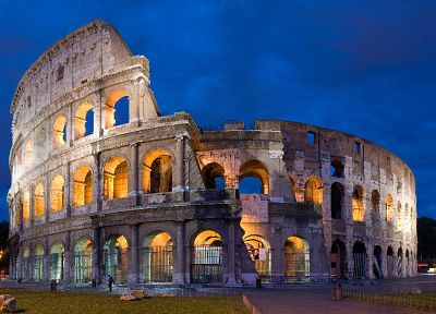 architecture, Rome, Italy, Colosseum - duplicate desktop wallpaper