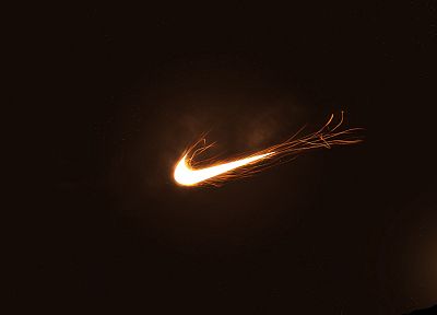 outer space, Nike - desktop wallpaper