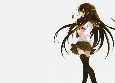Shakugan no Shana, skirts, long hair, Shana, Noiji Itou, anime girls - duplicate desktop wallpaper