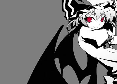 Touhou, vampires, Remilia Scarlet, simple background, Shingo (Missing Link) - related desktop wallpaper