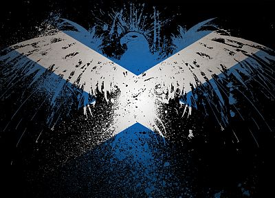 eagles, flags, Scotland - random desktop wallpaper