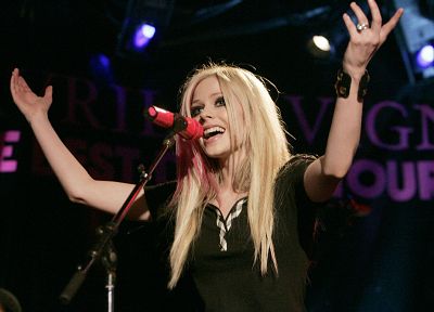 blondes, women, Avril Lavigne, singers - related desktop wallpaper