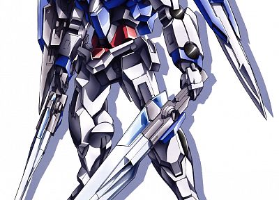 Gundam, weapons, Gundam 00, simple background, swords, GN drive - random desktop wallpaper
