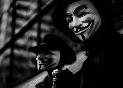 Anonymous, Guy Fawkes - duplicate desktop wallpaper