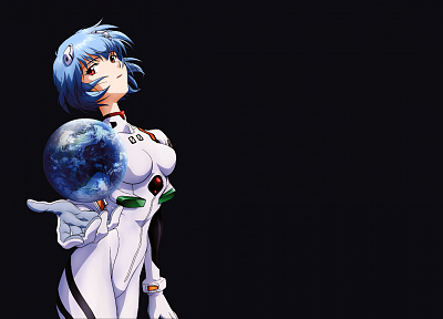 black, Ayanami Rei, Neon Genesis Evangelion, globes, EVAs - desktop wallpaper