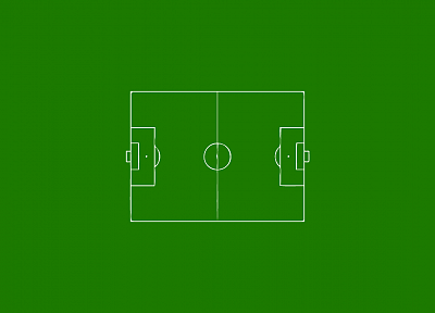 green, minimalistic, football field - desktop wallpaper