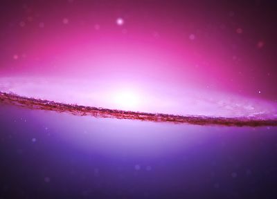 outer space, sombrero galaxy - duplicate desktop wallpaper