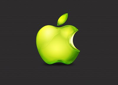 apples, gray background - desktop wallpaper