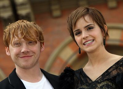 Emma Watson, Harry Potter, Rupert Grint - desktop wallpaper