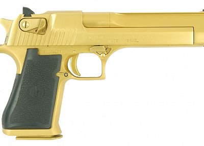 guns, golden, Desert Eagle, handguns - random desktop wallpaper