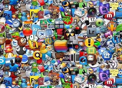 brands, icons, logos - random desktop wallpaper